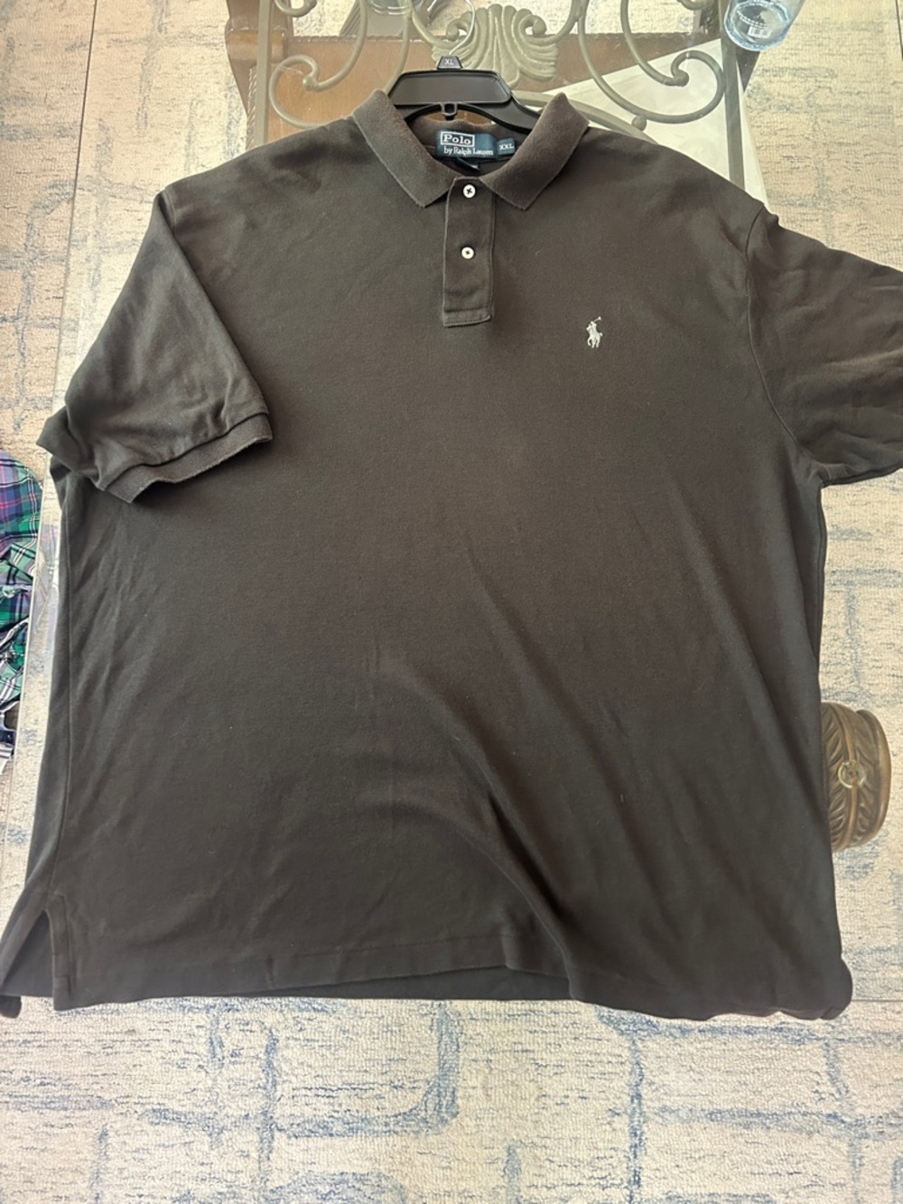 Polo by Ralph Lauren Men's Dark Brown Short-Sleeve Polo Shirt